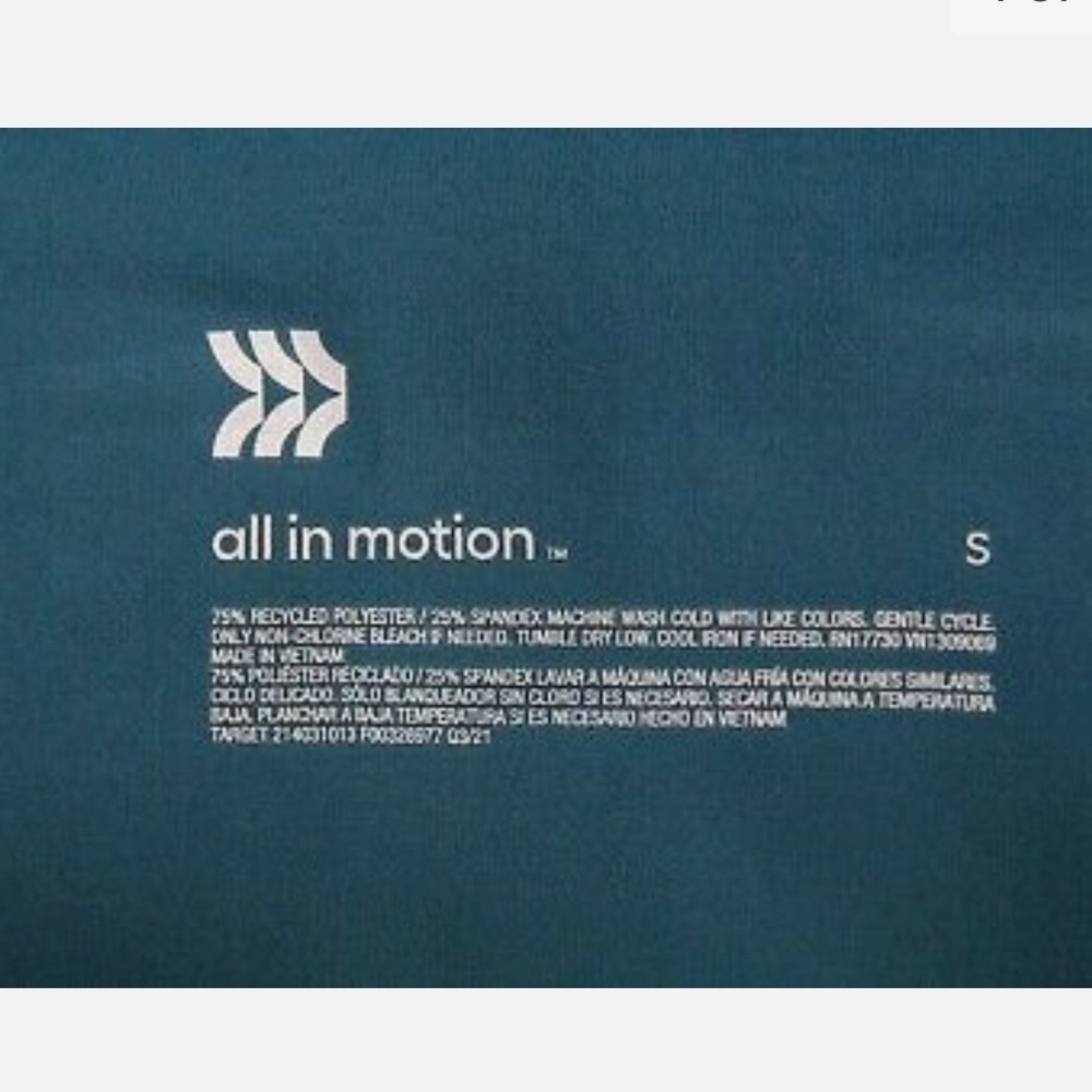 Women's Contour High Rise Leggings All in Motion Vibrant Blue Size S - Picture 5 of 7